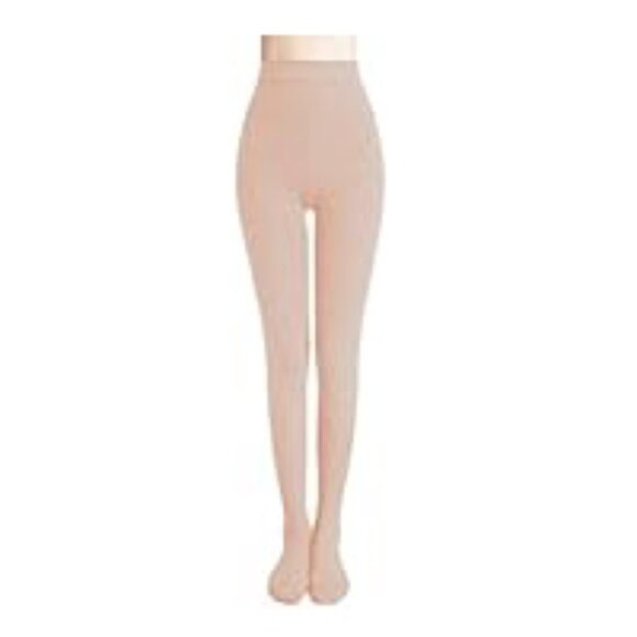 Romastory Women's light pink winter warm fleece lined tights leggings, Size S-M - Picture 2 of 12
